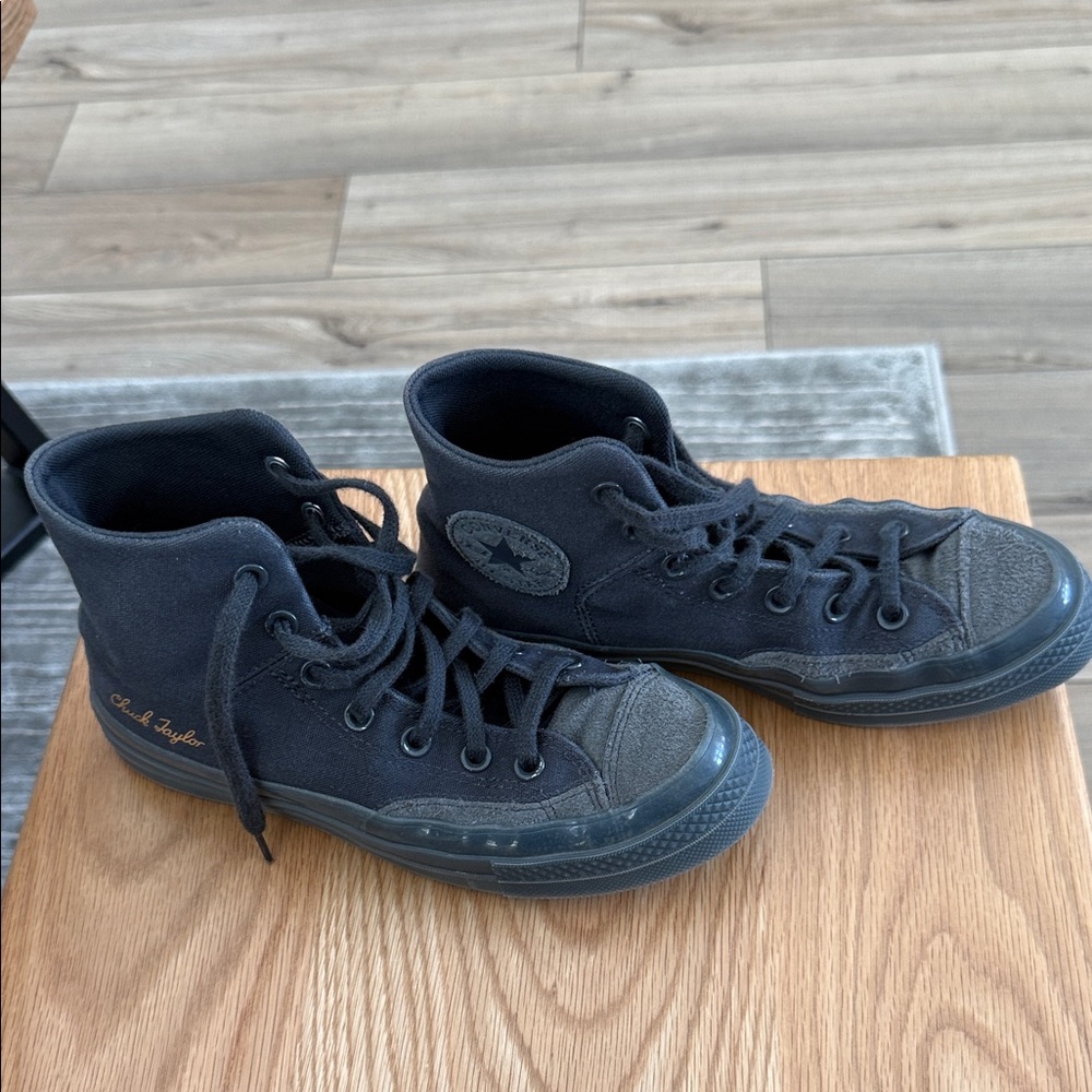 Converse Black High-Top Athletic Sneakers